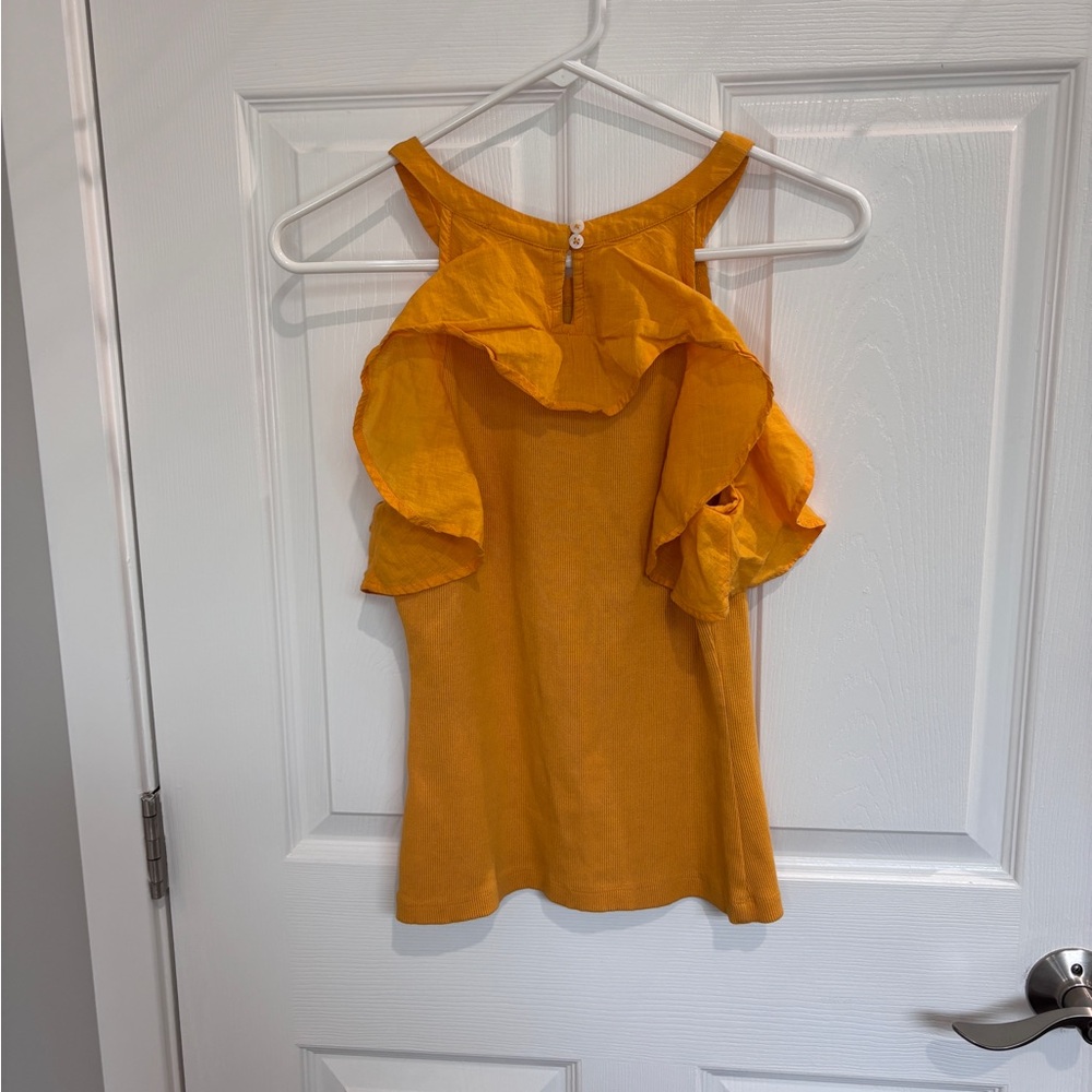 Maeve Ruffled Rib Halter Tank - Picture 6 of 8